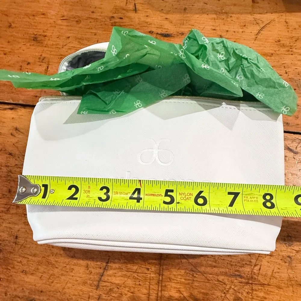 Arbonne Consultant Souvenir Purse White See-Through Mesh Plus 2  Bags Small